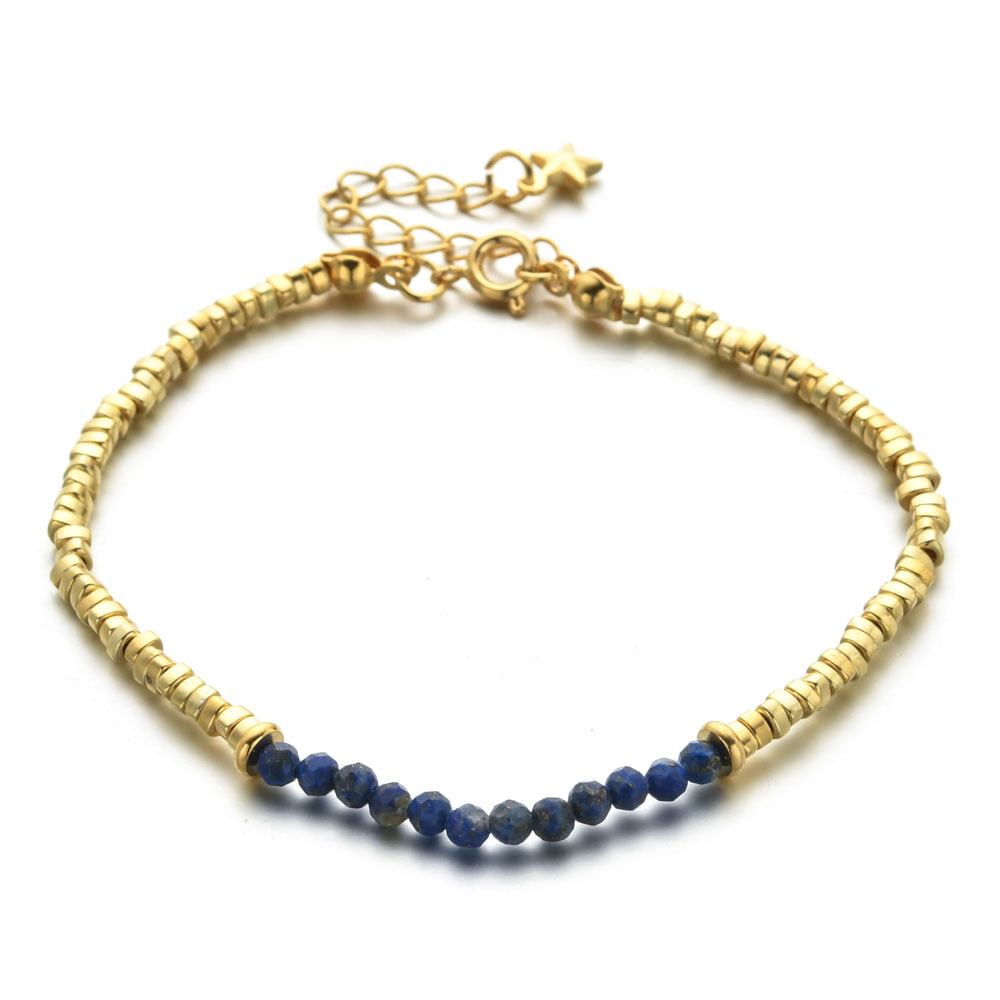 1 Piece Quantity Ethnic Style Color Block Natural Stone Beaded Plating Bracelets