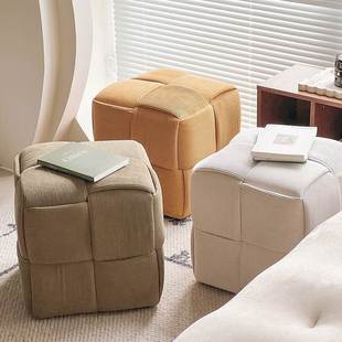 Small Stool, Household Sofa, Footrest, Coffee Table Stool, Footrest, Footstool, Soft Bag Pouf, Doorway Shoe Changing Stool, Zhao