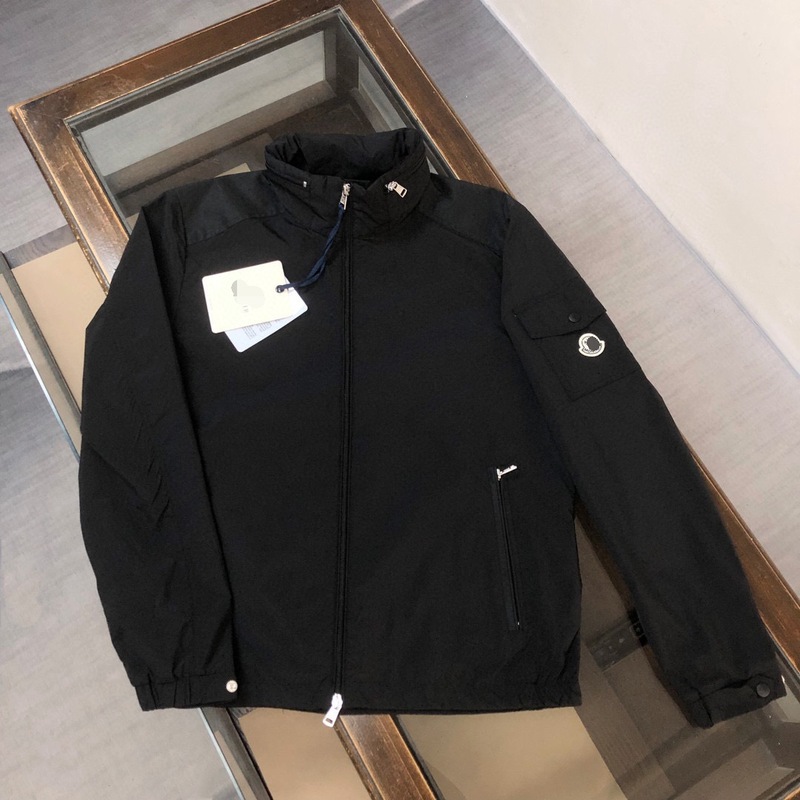 正确版mon蒙家男士抽绳连帽上衣服运动减龄休闲风衣外套专柜同款|undefined