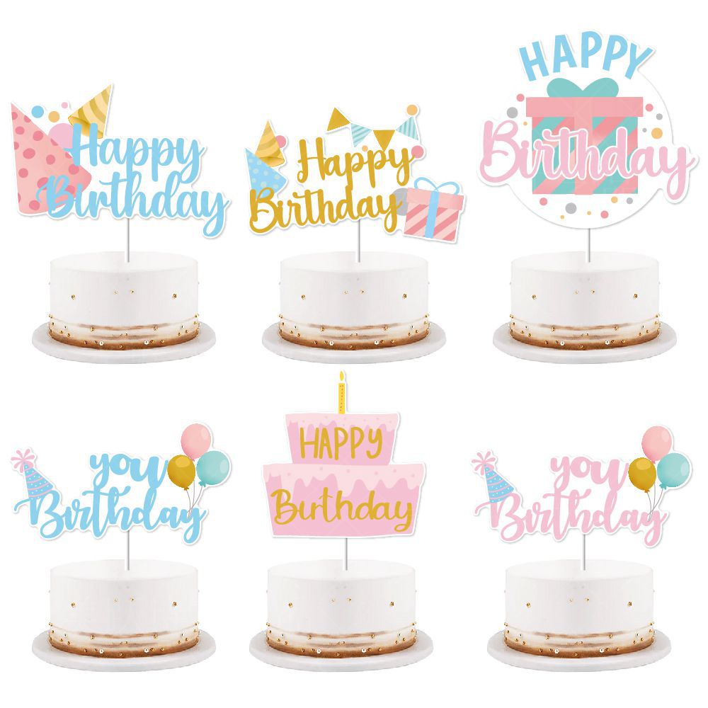Decoraciones para pasteles de cumpleaños de Amazon, adornos grandes para pasteles de cumpleaños, decoraciones y arreglos para el primer cumpleaños