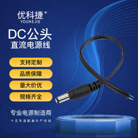 厂家直供DC公头直流电源线 20公分摄像机直流线 监控直流线批发