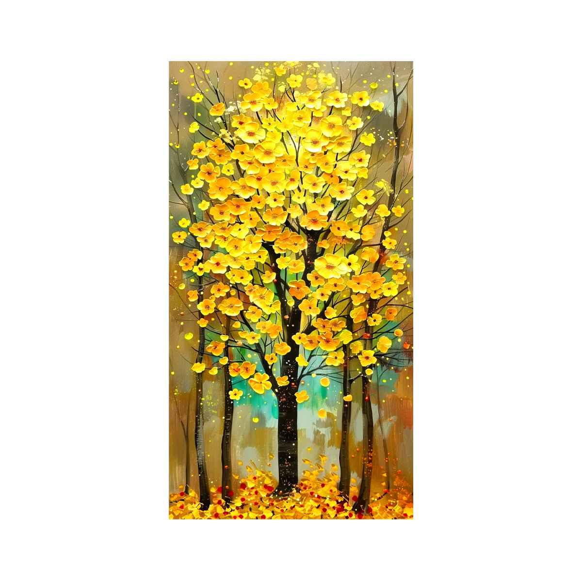 [Algodón importado] Mona Lisa pinturas de bordado cruzado real de otoño dorado simple bordado de hilo artesanal moderno image 5