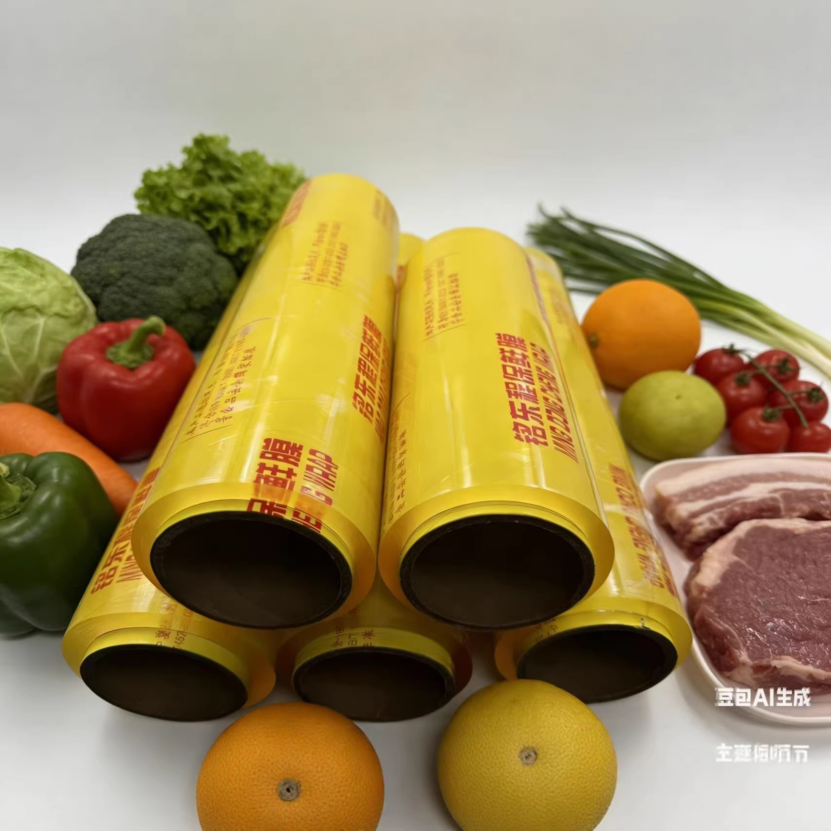 35cm PVC保鲜膜大卷商用家用40cm保鲜膜蔬菜水果批发超市用保鲜膜