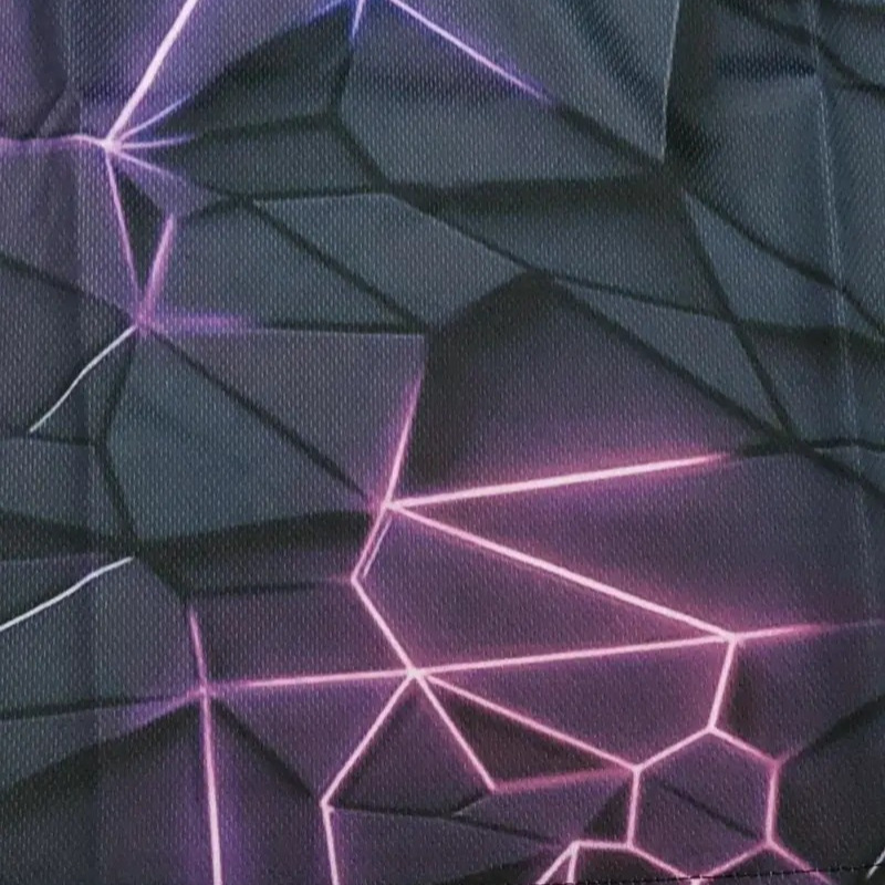 Tendencia de moda tecnología de sentido metálico impresión 3D hombres negocios calle principal malla suelta cremallera transpirable camisa POLO