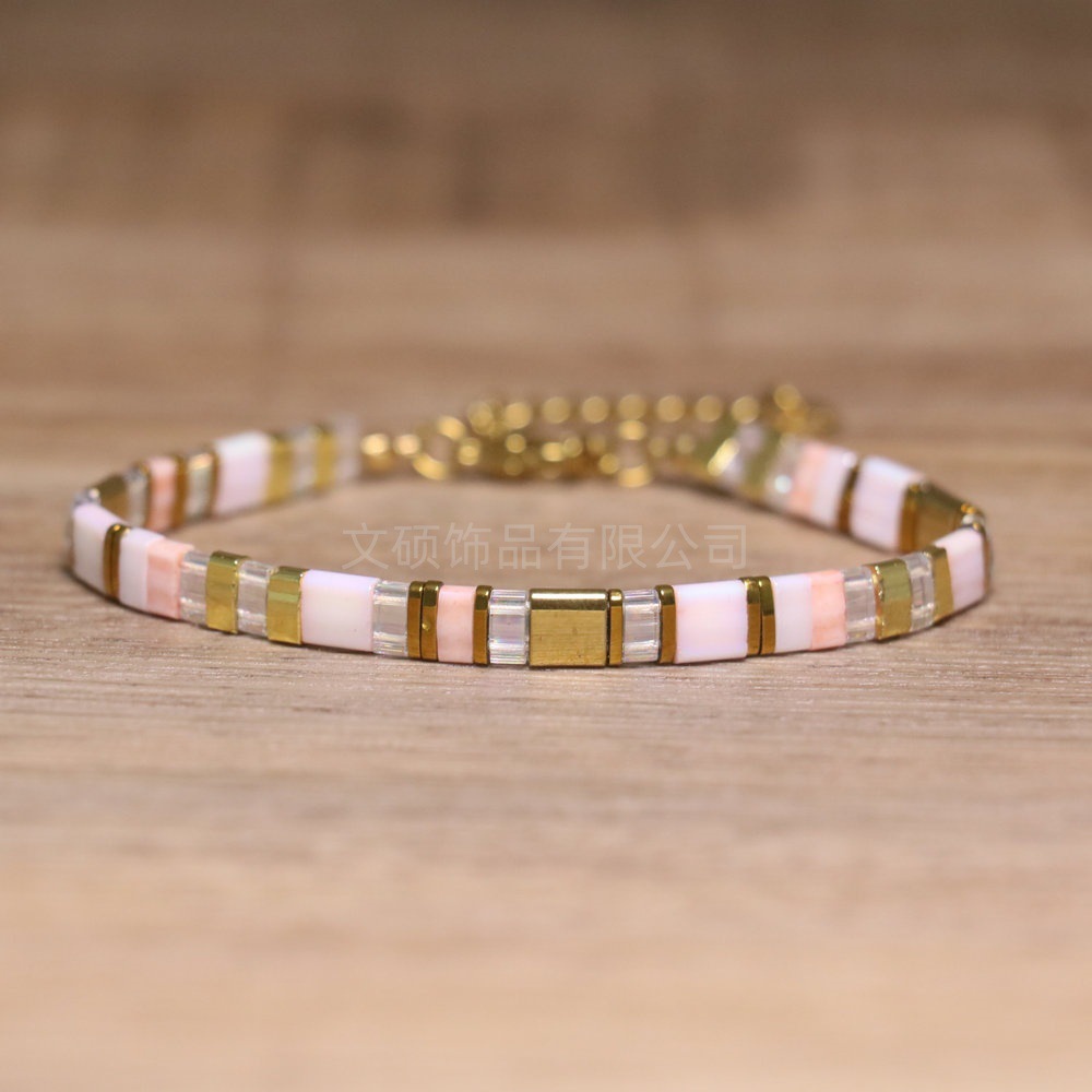 Cross-Border Tila Bracelets, Cross-Border European and American Retro Ethnic Style Jewelry, Tila Beads, Trendy Handmade Woven Bracelets
