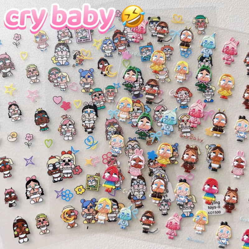 Popular Cute Crying Baby Nail Art Stickers Crybaby Embossed Stereo Mobile Phone Handbook Nail Decoration Adhesive DIY Stickers Popular Cute Crying Baby Nail Art Stickers Crybaby Embossed Stereo Mobile Phone Handbook Nail Decoration Adhesive DIY Stickers