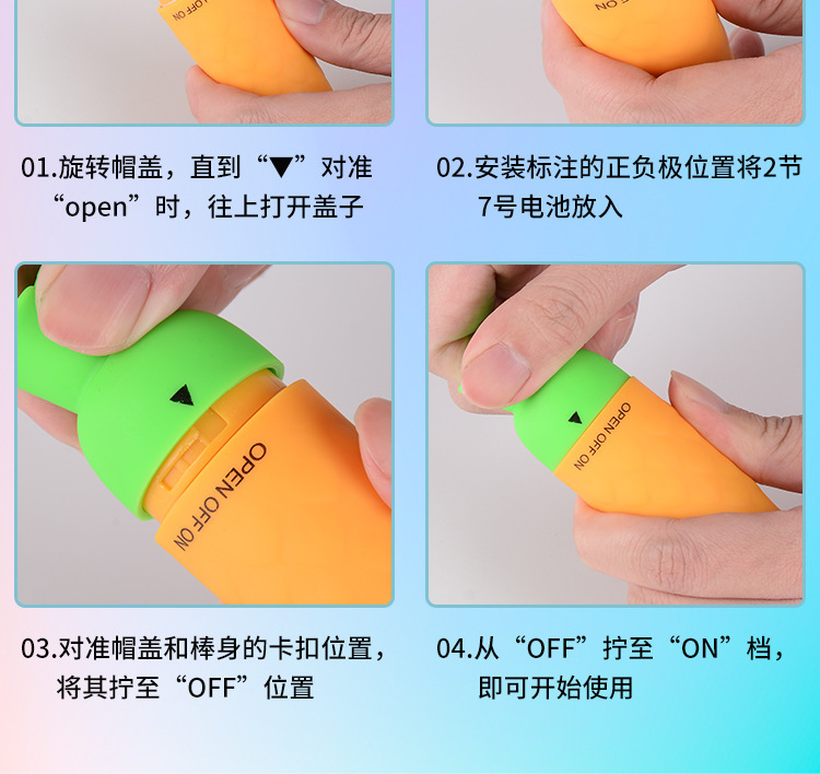 Wireless Remote Egg Vibrator Mini AV Stick, Cartoon Design, Yellow-Green — detail image 21