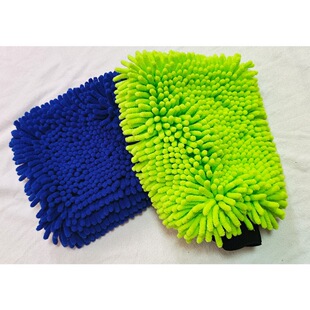 Chenille ultra-fine fiber car wash gloves glass window cleaning dust removal wet and dry dual-use wool density thickened