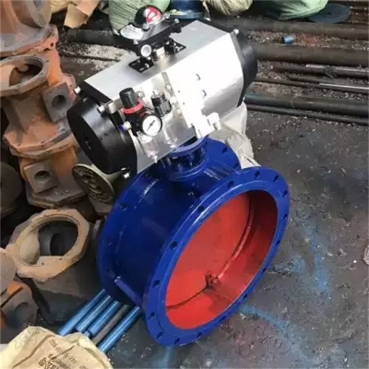 D641W-1C DN1000烟道阀门 烟气尘气蝶阀气动通风蝶阀