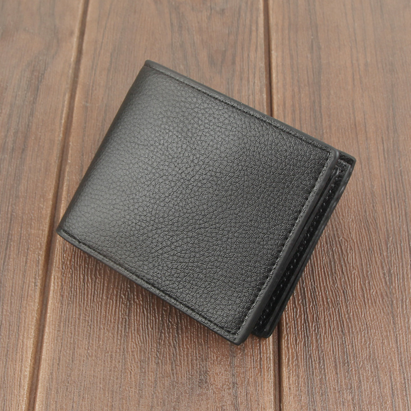New Men's Wallet Horizontal Style with Gable Business Fashion Korean Version Large Capacity Multi-function Money Clip Youth Card Holder Wholesale