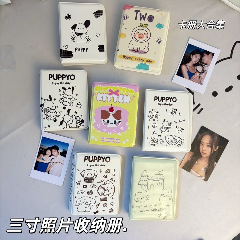 無地のカードアルバム、一宮格の大容量コレクション、シンプルなインスタ風カスタムPVCポラロイド写真アルバム、周辺カード|undefined