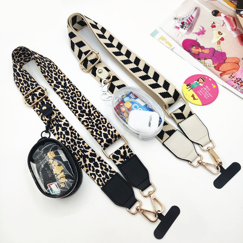 97g Weight Bag Strap Bag Accessories Type 1 Piece, 1 Set Quantity Casual, Daily Occasion Polyester Material Geometric, Leopard Pattern Simple Style, Classic Style Style 1 Piece 1 Set Polyester Geometric Leopard Bag Strap 无