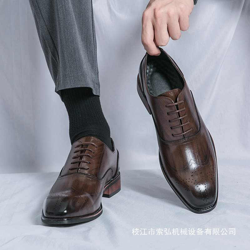 23 New Men's Shoes, Business Formal Leather Shoes, Men's Korean Style Trendyy Casual Shoes, Men's British Leather Shoes, Men's Delivery 8714