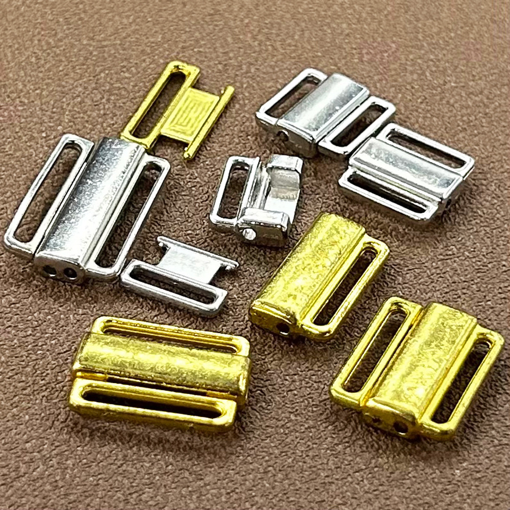 现货内衣锌合金前扣金属扣具子母扣电镀按压扣文胸对扣染色连接扣