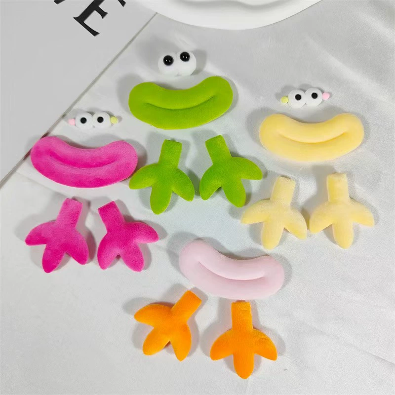 Смешные плюшевые цветные колбаски рот когти аксессуары