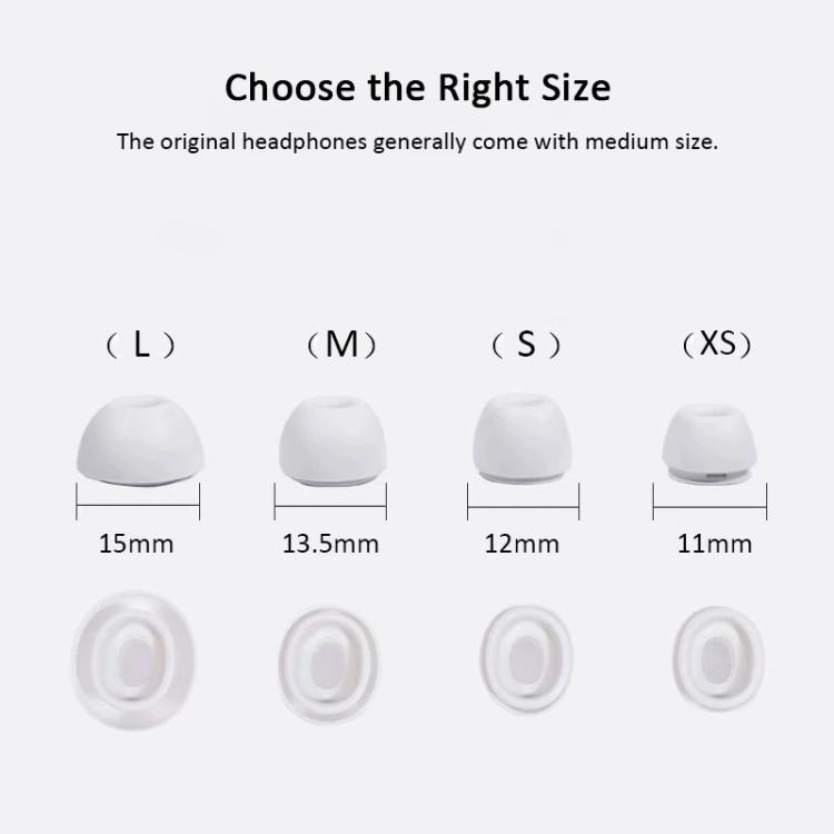 XDcase 3 pares de auriculares de reemplazo de silicona con orificio de alivio de presión L / M / S para AirPods Pro 2 / 1