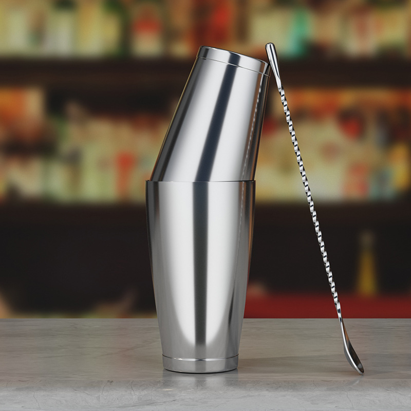 Acero inoxidable Boston blender bar shaker shaker set cross border set image 8