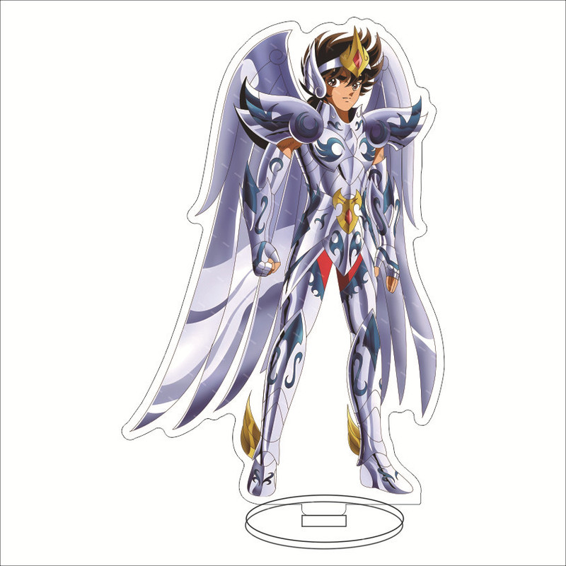 聖闘士星矢大立牌城戸沙織氷河紫龍瞬一輝童虎アクリル置物|undefined