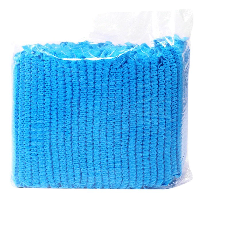 Оптовая пищевая мастерская Пылезащитная сетка для волос, дышащая Толстая Нетканая шапка, кейтеринг, одноразовая шапка