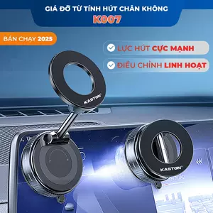 Cross-Border K007 Car-Mounted Magnetic Vacuum Phone Holder 360-Degree Rotating Phone Stand Nano Glue Navigation Holder