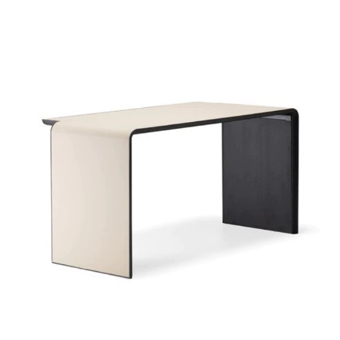 Manufacturer customized curved wood curved plate N-shaped dressing table computer desk desk curved wood multi-layer plywood table processing