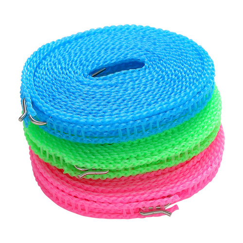 Clothesline indoor and outdoor punch-free cool clothesline non-slip windproof clothesline rope hanging quilt clothesline
