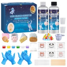 食品级硅胶捏捏乐DIY材料包超软水泥感猫爪模具 创意儿童手工套装