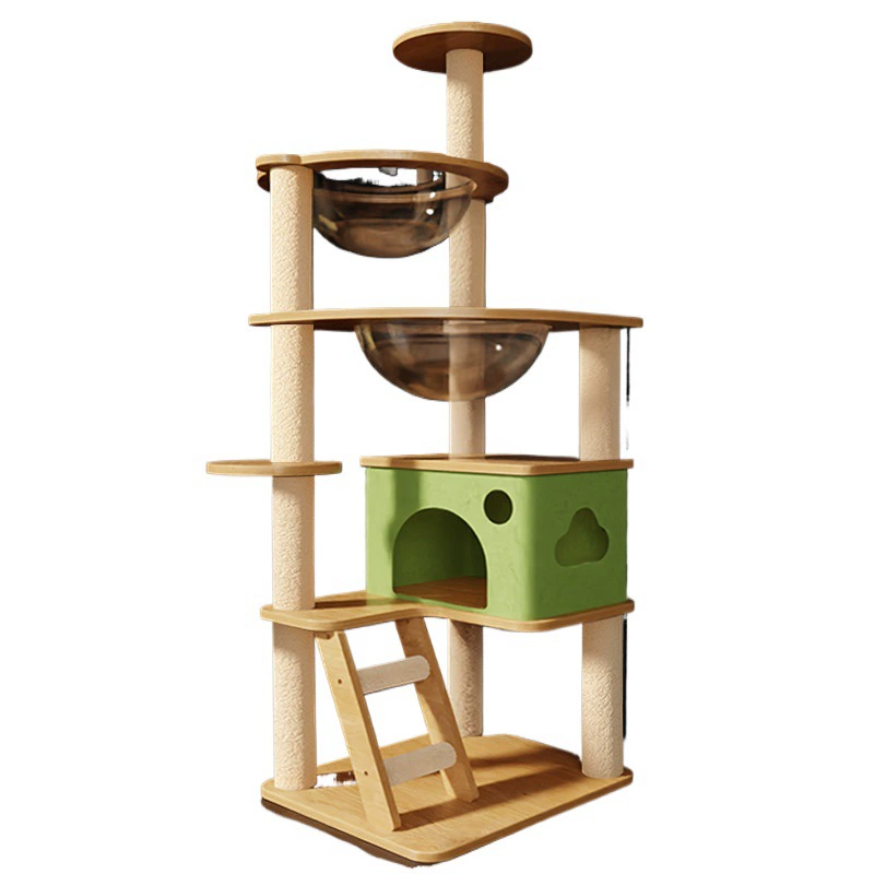 Cat Climbing Tower, Space‑Style Universal Climber, Multi‑Level Year‑Round Play, Compact