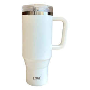 Taishuo cross-border 304 steel thermos cup 40oz car cup outdoor straw ice bully cup car large capacity handle cup