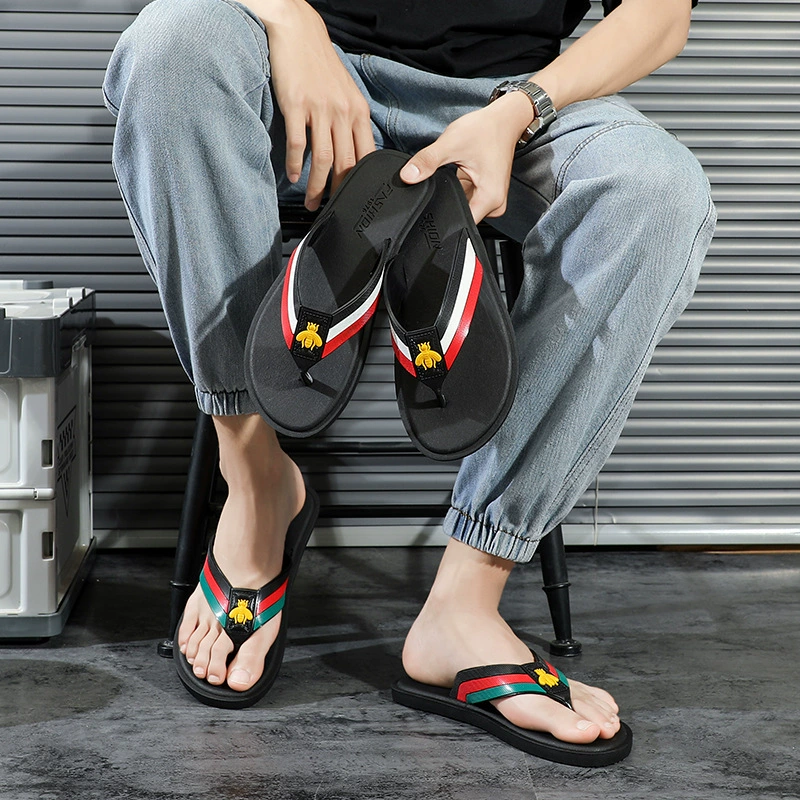 Шлепанцы мужские 2024 новая летняя мода снаружи носить противоскользящие персоны корейская версия прилив пляж на открытом воздухе мужские холодные тапочки
