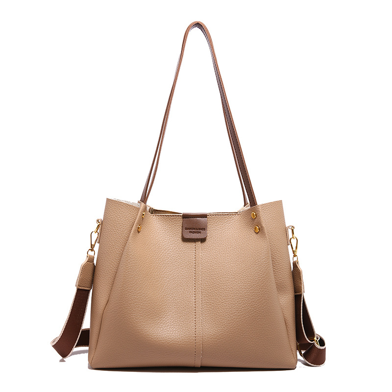 Bolsa de viaje de moda simple para mujeres 2024 nueva gran capacidad versátil bolso de hombro retro bolso de viaje