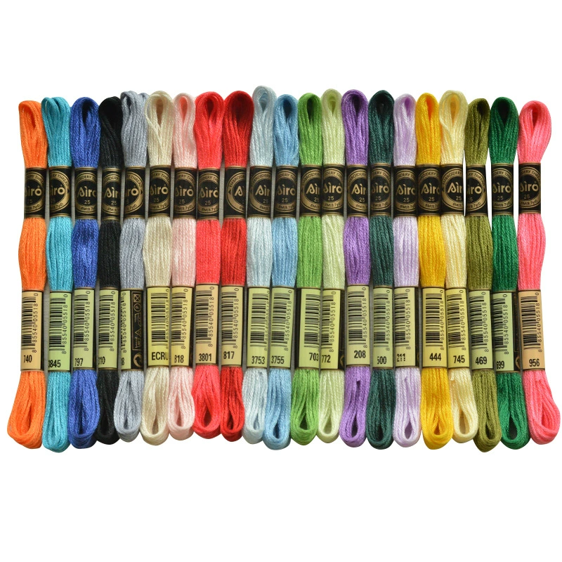 Embroidery Floss DMC 8 m, 482-color Polyester Cross-Stitch Thread, dual-label