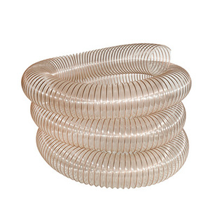 Pu Polyurethane Vacuum Hose Hose Copper-Plated Steel Wire Engraving Machine Cutting Machine Telescopic Transparent Wood Industrial Exhaust Duct