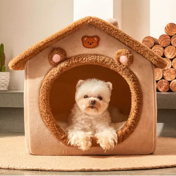 Brown bear den medium size [cat 15 pounds dog 10 pounds]