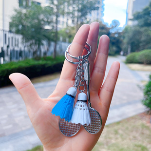 Badminton Keychain Hanging New Creative Gift Badminton Factory Mini Crafts Cartoon Badminton Pendant