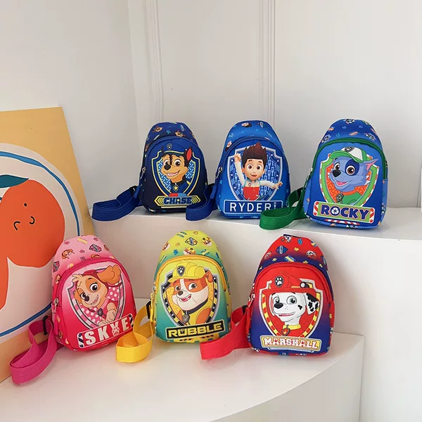 2025 New Children's Crossbody Bag Cartoon Dog Bag Versatile Outdoor Coin Purse Storage Anime Lightweight