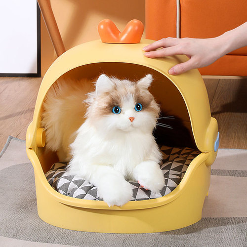 Factory-provided cat house, four-season universal semi-enclosed cat villa, washable winter warm dog bed, pet supplies