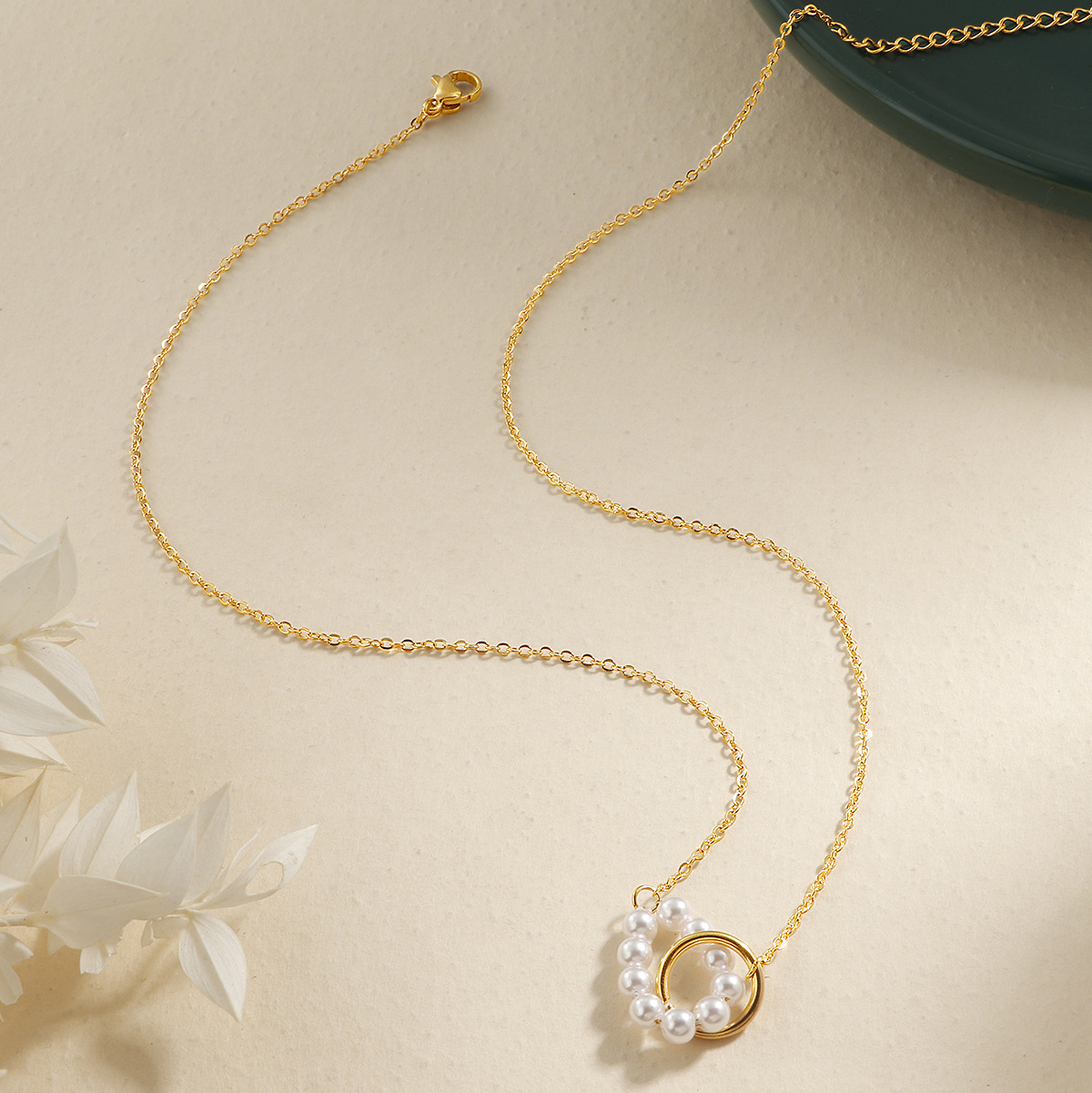 Wholesale Jewelry Elegant Geometric 304 Stainless Steel Cable Chain Pendant Necklace display picture 4