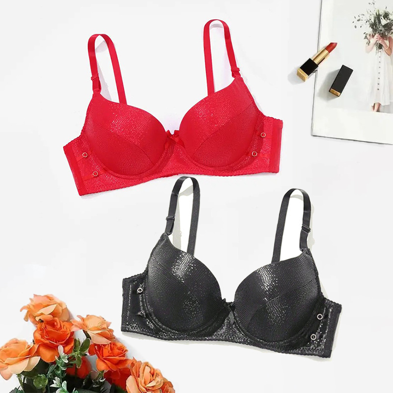 Cross-border new bra net red sexy PU leather underwear Europe and the United States fashion gathered B cup top towen bra wholesale