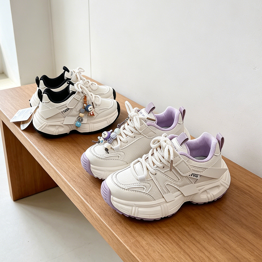 Zapatos deportivos de moda para niños zapatos de carreras diarios versátiles zapatos blancos de primavera nuevos zapatos de moda para papá 5344