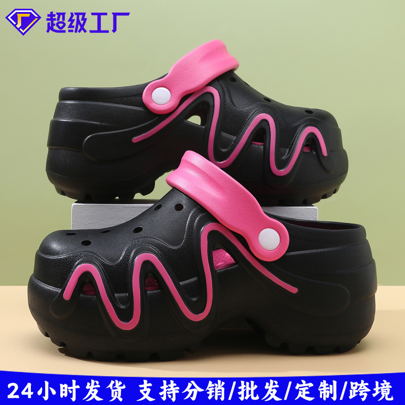 Men's Cave Shoes Summer Outer Wear Sports Driving Two Wear Non-slip Slippers Outer Wear Shit Feeling Beach Baotou Sandals