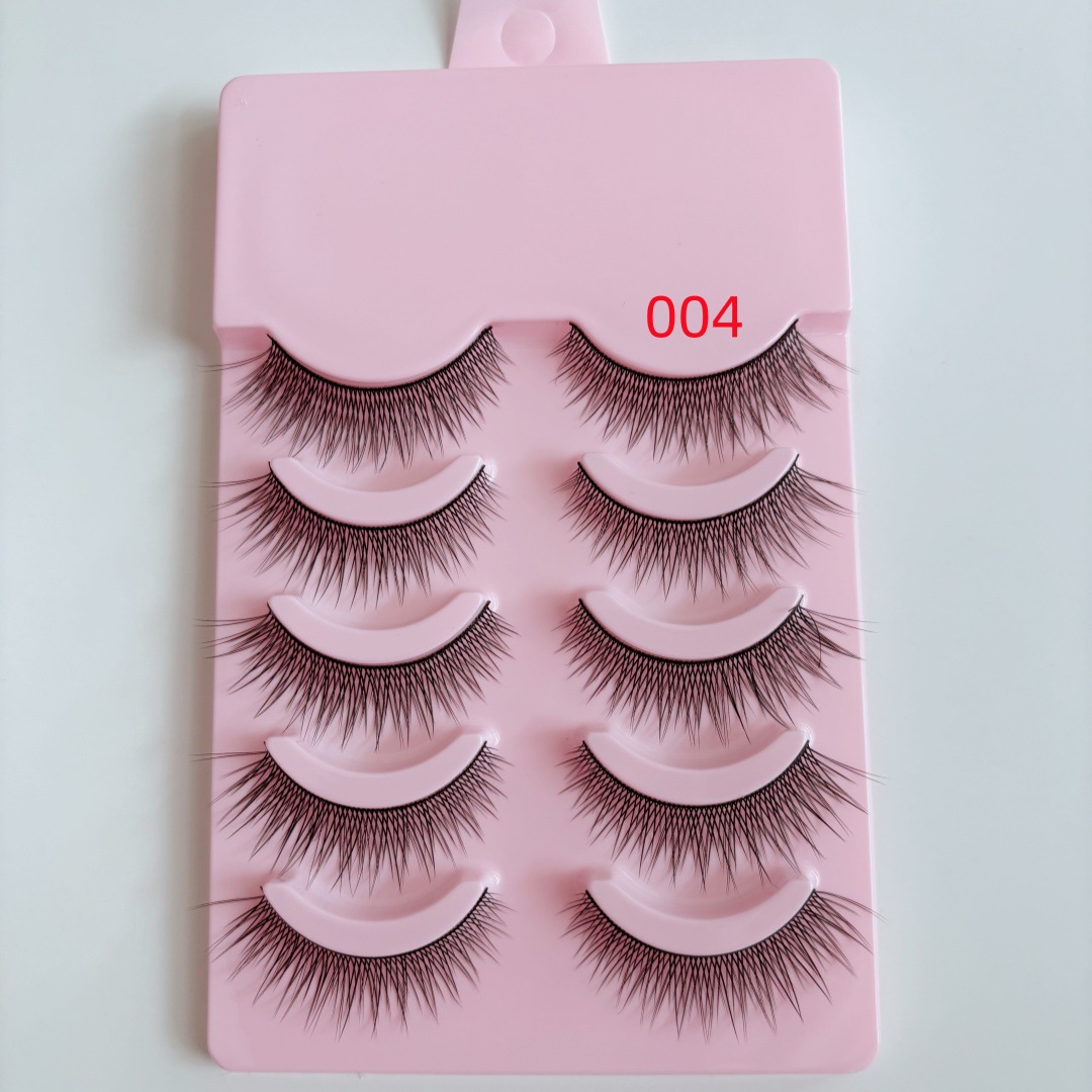 10 pares de sentimientos de la madre de tallo duro cómics Little Devil pestañas postizas Las pestañas postizas de tallo duro pueden soportar pestañas postizas