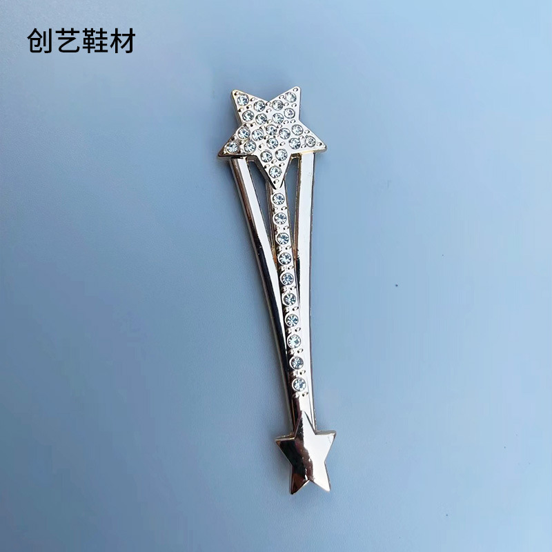 Transfronterizo nuevo tacones altos zapatillas de moda hebilla de metal de aleación de zinc hardware de equipaje hebilla de Cuello de camisa hebilla decorativa