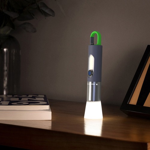 White laser flashlight multifunctional mountaineering hook camping lampshade side light strong light monkey flashlight