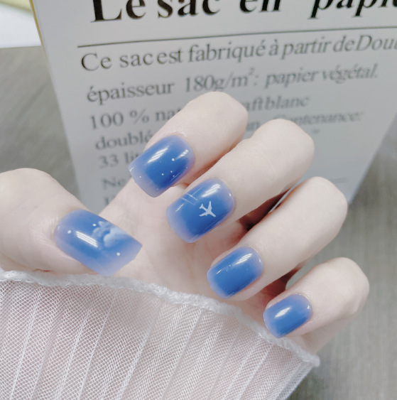 Yi danza de uñas de desgaste largo pegatinas diamante parche de uñas terminado uñas falsas en línea celebridad mismo estilo parche desmontable