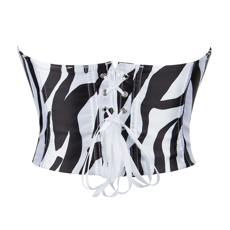 Blanco y negro, soporte de pecho elástico, camisa de damas, Amazon AliExpress, suministro de comercio electrónico transfronterizo.