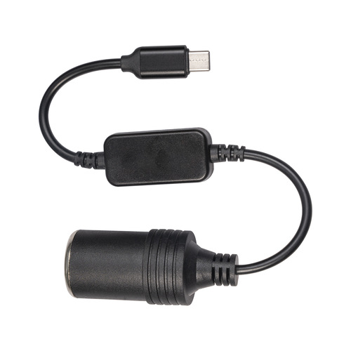 New 30cm all-copper TYPE-C 5V to 12V cigarette lighter female base car booster power adapter cable