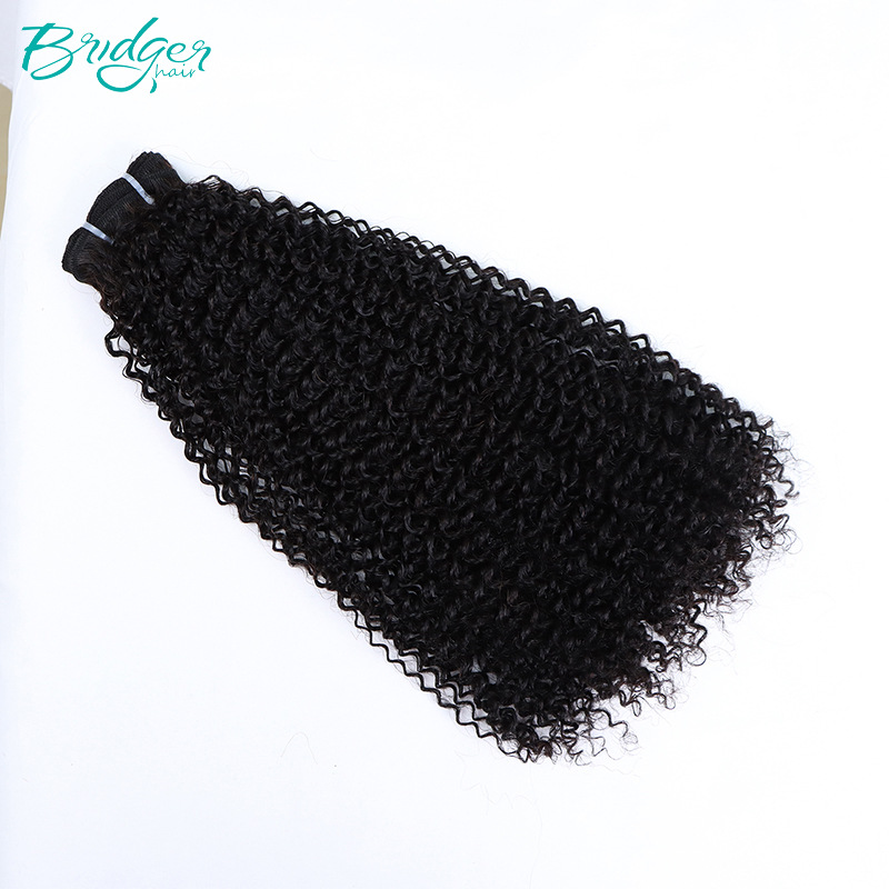 Echte Menschenhaar Afro Locken Perücke Natürliche Farbe Glatt_voghion.com