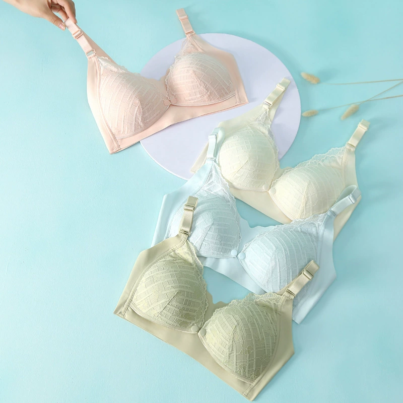 Нижнее Белье для беременных и кормления грудью Собранный против провисания послеродовой Бюстгальтер для кормления Беременные женщины спят могут носить удобную тонкую чашку для беременных