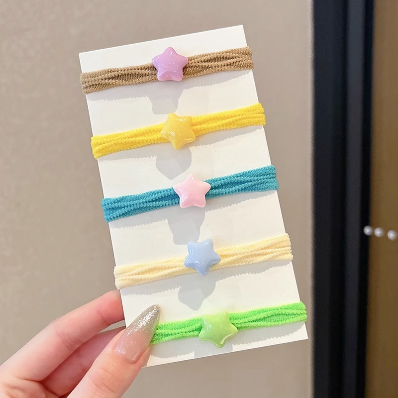 Cordón de cabello para niños 2025 nueva banda de goma para niñas no lastimas cordón de cabello de alta elasticidad y duradero anillo de cabello de cola de caballo